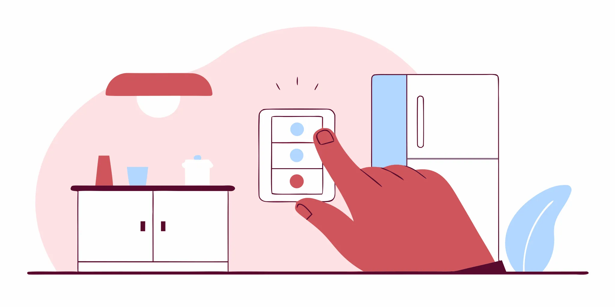 Homeowner testing a GFCI outlet with the Test button
