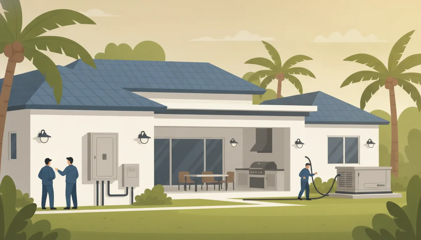 Electrical storm-safety planning for a Jupiter home